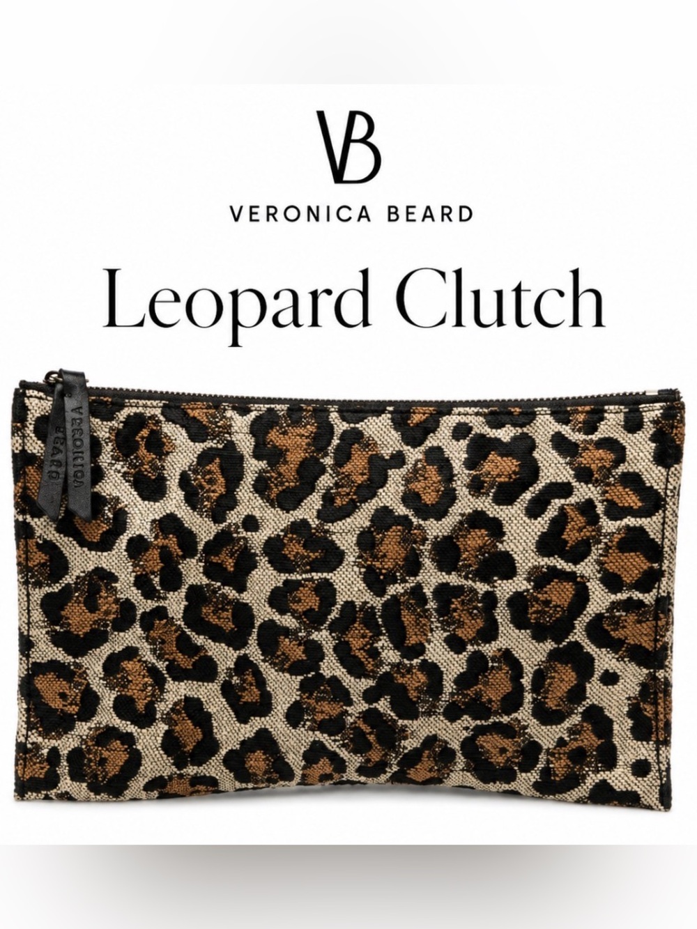 Veronica Beard Leopard Clutch / Pouch